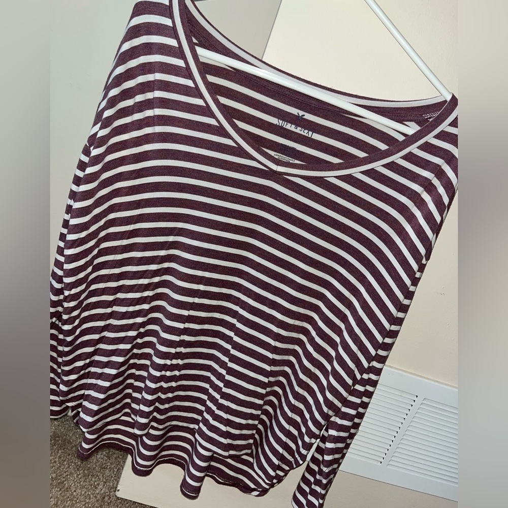 American Eagle stripped long sleeve